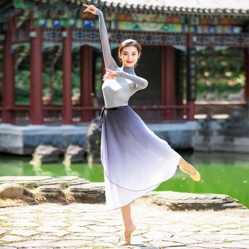 Classical Dance Dress For Women Adult Long Sleeve Clothes Chinese Style Folk Dance Clothing Retro Oriental Dance Costume DQL5088