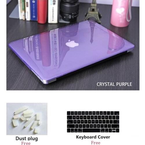 Crystal Laptop Hard Shell Case Keyboard Cover+Dust Pulg For Apple Macbook Pro Retina Touch Bar& ID Air 11 12 13 15 16 lnch A2251