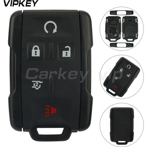 Remotekey 5 button 2014 - 2017 for Chevrolet Colorado Silverado GMC Canyon Sierra M3N-32337100 Replacement smart key shell case