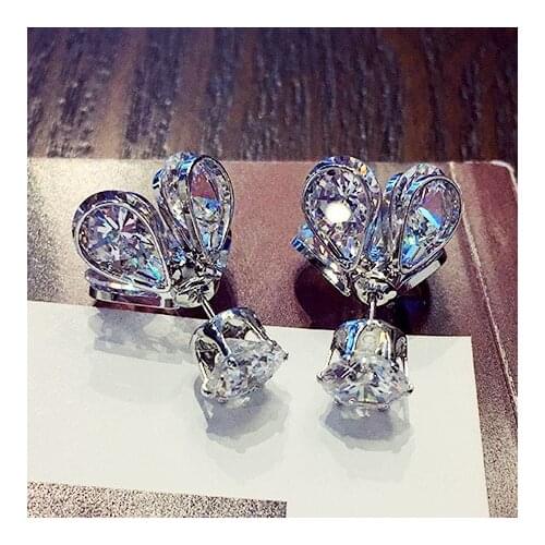 SALE Fashion jewelry Love glowing New women Crystal from Austrian earrings for women gift