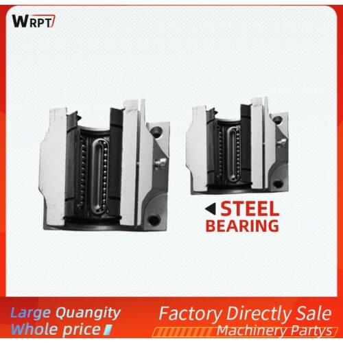 Adjustable gap open type linear bearing seat1/2/4PCS TBR25/30UU high temperature resistant steel sliding block