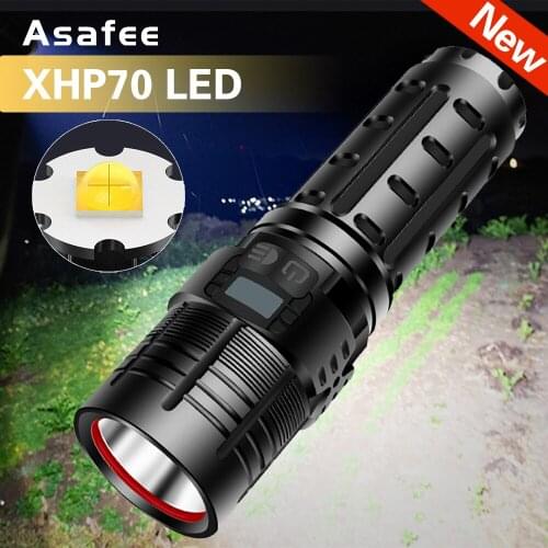XHP70 LED Flashlight Lamp Zoom Torch Hunting Led Flashlight XHP90 USB charge Light Camping Hunting Lamp Flash Light Torch Lamp