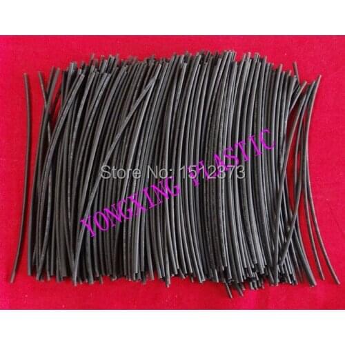 200pcs(30Meter) /lot 1.5mm 15cm length pvc heat shrink tube black color ratio 2:1 sleeving