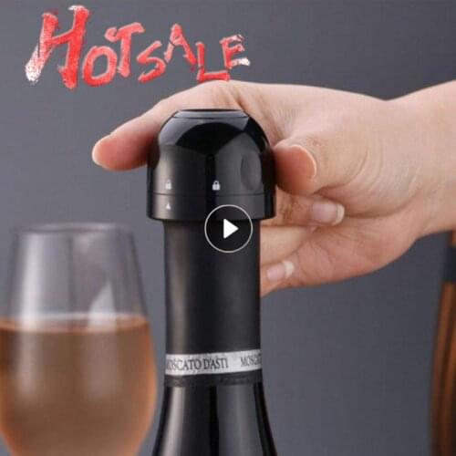 Vacuum Red Wine Bottle Caps Easy Clean Stopper Silicone Sealed Champagne Stopper Vacuum Retain Freshness Wine Plug Bar Tools