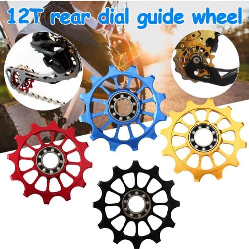 12T Rear Derailleur Jockey Roller Bike Bicycle Ceramic Bearing Jockey Wheel Bike Rear Derailleur Pulley for MTB Road Bike