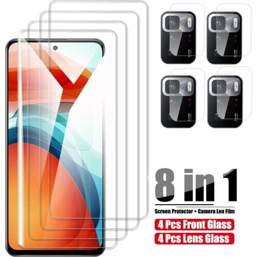 Protective Glass For Xiaomi Poco M3 Pro X3 NFC Tempered Glass On Xioami Mi Poco F3 GT Screen Protector Camera Lens Film PocoM3