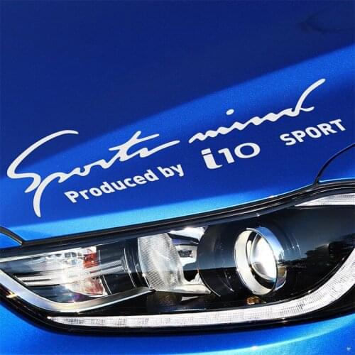 2 Pieces New Arrival Sports Mind On Car Lamp Eyebrow Car Covers Sticker Decal Car-Styling For hyundai i10 car accessories