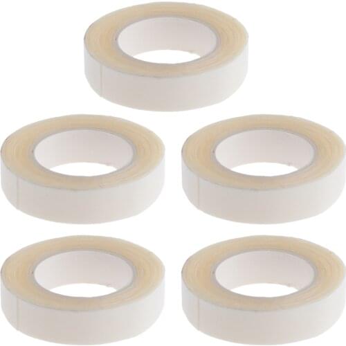 5 Rolls White Hairpiece Tape Hair Adhesive Tape Toupee Tape Heat Resistant