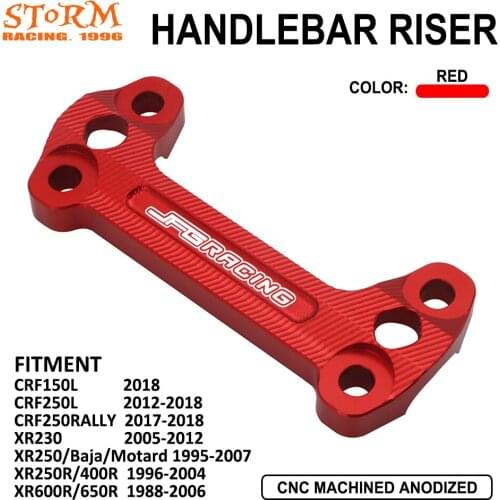 Motorcycle Aluminum Handlebar Handle Bar Support Riser OEM Clamps For Honda CRF150L 250L 250RALLY XR230 250 250R 400R 600R 650R