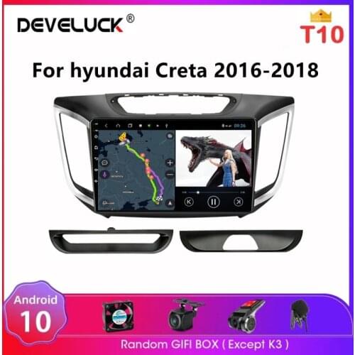 Android 10.0 Car Radio For hyundai Creta ix25 2016 - 2018 Multimedia Video Player GPS Navigatio 4G Wifi RDS 2din Car Stereo DVD
