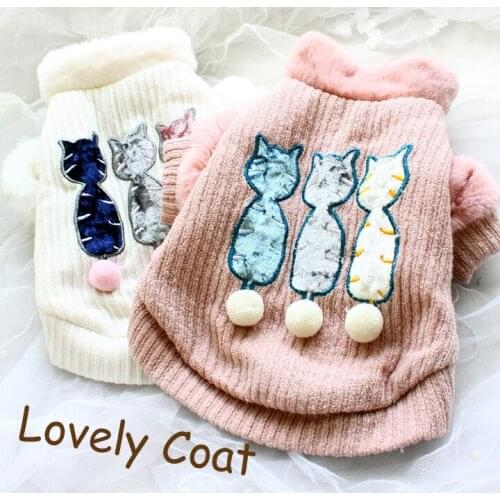 Free Shipping Winter Warm Dog Clothes Lining Short Plush Fur Collar Rabbit Hair Imitation Cuffs Velvet Thick Dog Coat Pet Jacket