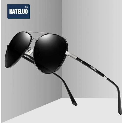 KATELUO 2020 Classic Mens Sunglasses Polarized UV400 Lens Mens Sun Glasses Military Quality Driving Glasses For Men 6600