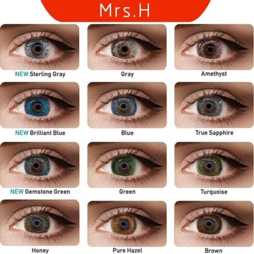 Contact Lenses Popular Natural European And American Style Large And Small Diameter Mrs.H-C28