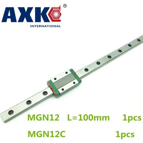 2019 Limited Cnc Router Parts Linear Rail Axk 1pc 12mm Width 100mm Mgn12 Linear Guide Rail + Mgn Mgn12c Blocks Carriage Cnc