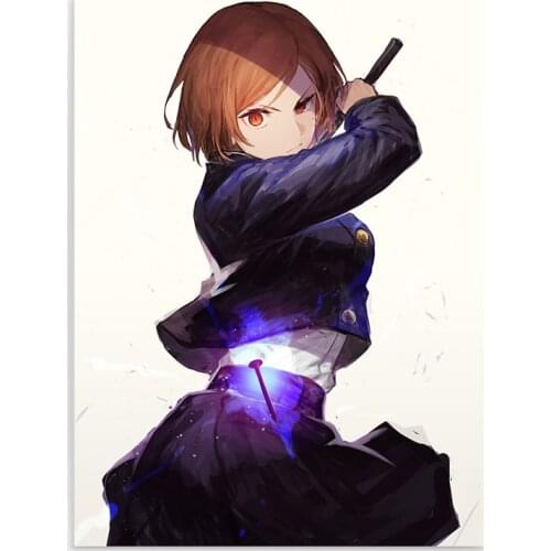 Wall Art Modular Jujutsu Kaisen Canvas Painting HD Prints Kugisaki Nobara Poster Home Decor Bedroom Anime Girl Pictures Framed