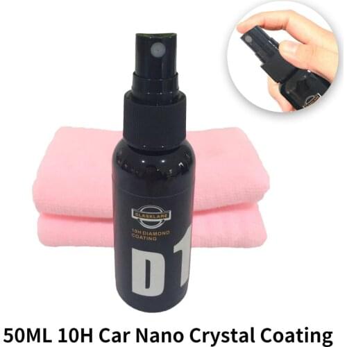 50ML 10H Ceramic Automotive Coating Kit Anti Scratch Car Super Hydrophobic Glass Liquid Nano Ceramic Coating Paint Protection