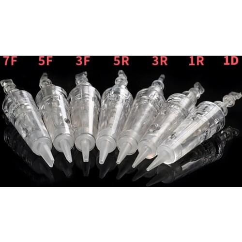 30pcs Disposable Eyebrow Tattoo Needles 1R 3R 5R 3F Sterilized Safe Microblading Permanent Makeup Cartridge Needles
