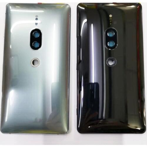 Original Battery Housing Back Cover Rear Door For Sony Xperia XZ2 Premium H8166 H8116 XZ2P+Camera Lens+Power volum