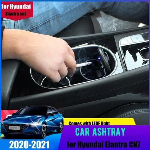 For Hyundai Elantra CN7 2021 car central control water cup position modification ashtray storage tank interior Avante