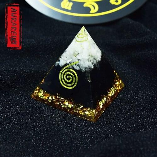 Orgone Pyramid Energy Black Tourmaline Pyramid For Emf Protection Meditation Yoga Development Balancing Positive Energy Orgonite