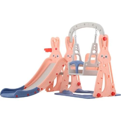 XIANGYU outdoor garden children plastic slide and swing toys