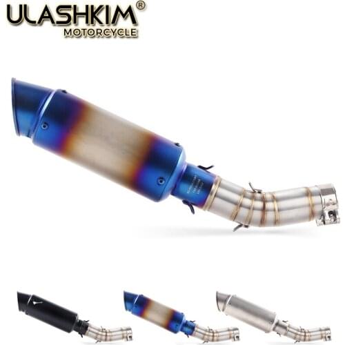 Motorcycle Full Exhaust System Muffler Escape Slip On For suzuki GSX250R GSX 250R GSX250 GW250 Link Middle Pipe with DB-KILLER Q