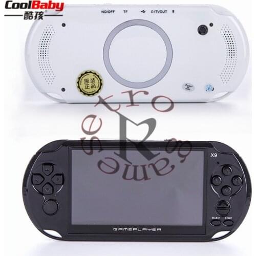 New Arrival 5.0 Large Screen Handheld x9 gameplayer TV Out Put With MP3/Movie Camera Multimedia Video retromini Game Console