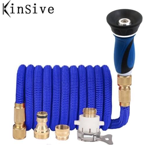 Garden Watering Hose Irrigation Hose Extend Flexible Garden Hose Nozzle Portable High Pressure Car Wash Water Gun For Cleaning