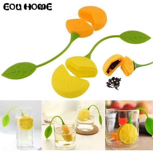 Creative Silicone Lemon Shape Tea Infusers Tea Strainer Filter Silicone Sloth Tea Infuser for Drinking Coffee Tea Accessories