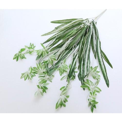 Evergreen Artificial Foliage Hanging Spider Plant Bracketplant for Home Decor
