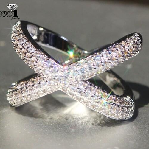 YaYI Jewelry Fashion Princess Cut Prong Setting White Cubic Zirconia Silver Color Engagement Wedding Party Leaves Gift Rings