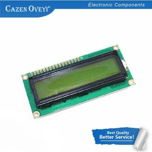 1pcs/lot lcd 1602 yellow screen Character LCD Display Module Blacklight and Black code new