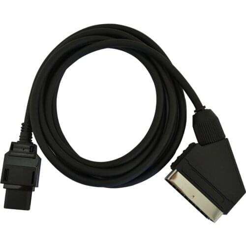 10 pcs/100 pcs 1.8M/3M Scart Audio Video AV Cable for NES connect cable