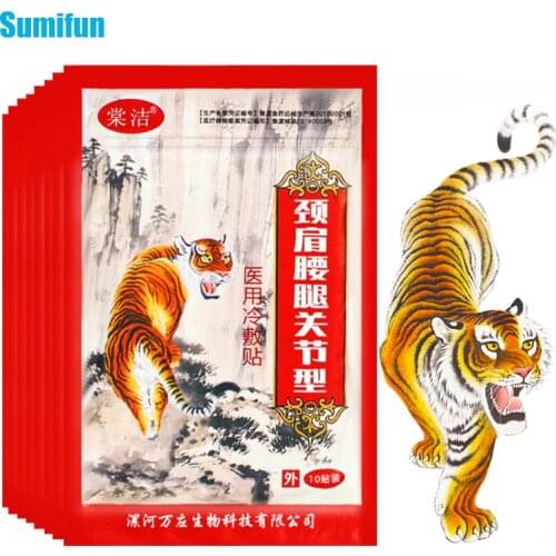 10Pcs Tiger Balm Medical Pain Relief Patch Lumbar Muscle Knee Back Aches Orthotics Pad Arthritis Joint Analgesic Paste Plaster