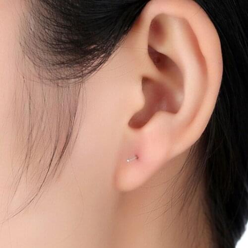 100pcs/lot 925 Silver 12.2MM Length Blank Earring Pin Needle with 1.4mm Flat Head for DIY Earring Jewelry Making Finding