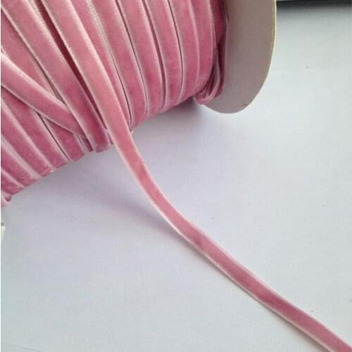 2/8" (6mm) 20Yards Single Face Velvet Ribbon Lace Trims DIY Punk Rock Necklace Handmade Garments Accessories