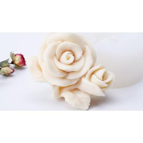 3D flower Soap Mold Silicone Cake Candle Mould DIY Craft Peony Soap Making Molds Christmas Moulds