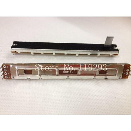 [BELLA]Special fader SC-100G 128MM long mixer double Slide Potentiometer switch A10KX2 B10KX2-10C--10PCS/LOT