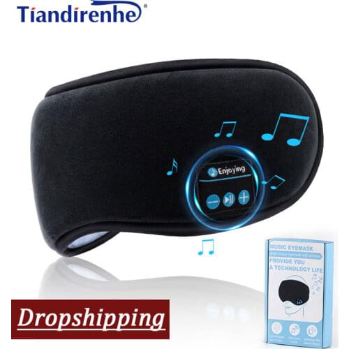 2021New 3D Stereo Sleep Headphones Bluetooth 5.0 Wireless Music Eye Mask Factory Dropshipping