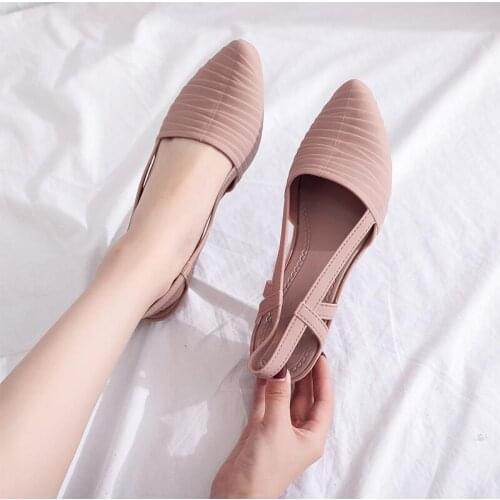 Woman Wedges Sandals Women Slip-on Walking Shoes Ladies Casual Pumps Female New Solid Loafers 2021 Womens Slingbacks Footwear