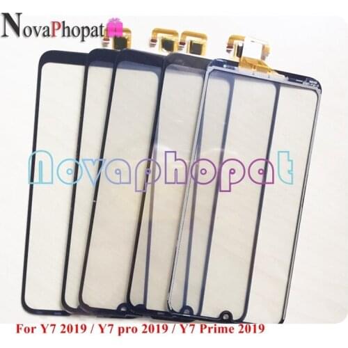 Novaphopat Black/white Sensor For Huawei Y7 2019 / Y7 Pro 2019 / Y7 Prime 2019 Touch Screen Digitizer Glass Panel ; 5pcs/lot