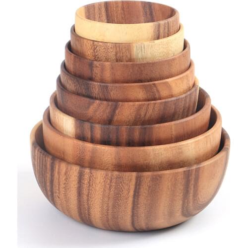 Home Wooden Bowls Storage Plates Tray