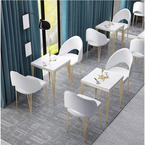 Leisure coffee shop to discuss tables and chairs combination marble net red restaurant small round table tea shop tables and cha