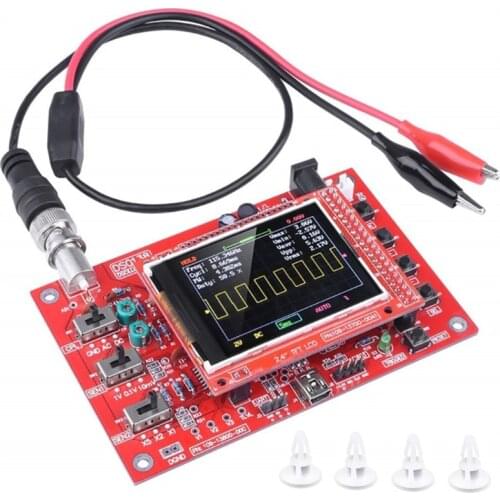 DSO138 2.4 "TFT Digital Oscilloscope 1Msps + Probe Analog Bandwidth (Welding) E-learning Kit