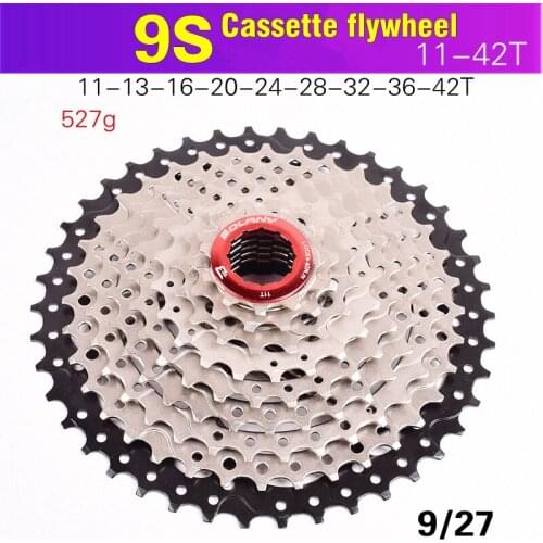 BOLANY MTB Bike bicycle Freewheel 9S 11-36T 40T 42T 50T Mountain Bike Flywheel 9 27Speed Cassette Sprocket