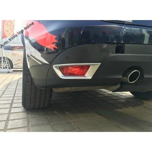 Yimaautotrims Matte Exterior Fit For Jaguar F-Pace 2017 2018 2019 2020 Rear Bumper Tail Fog Lights Lamp Frame Cover Trim