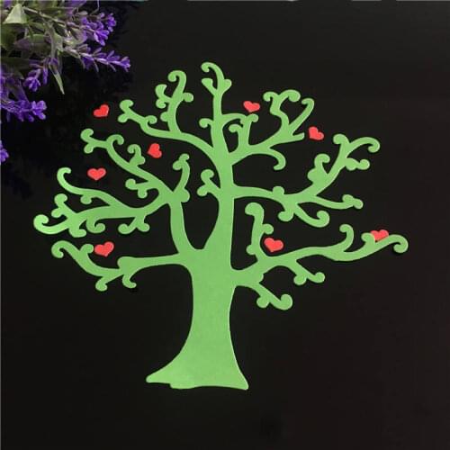 Heart Tree Metal Cutting Dies for DIY Scrapbook Embossing Paper Craft Creative Handmade Stamps and Dies Love Tree