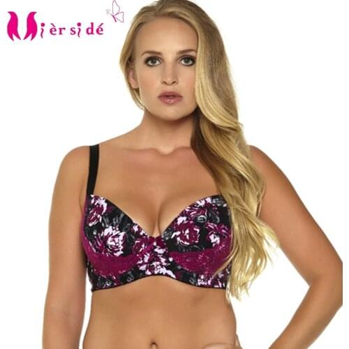 Mierside 955 6Color Plus size Large Brassiere Stitching underwire bra Bralette Women Underwear Sexy lingerie 32-46D/DD/DDD/F/G