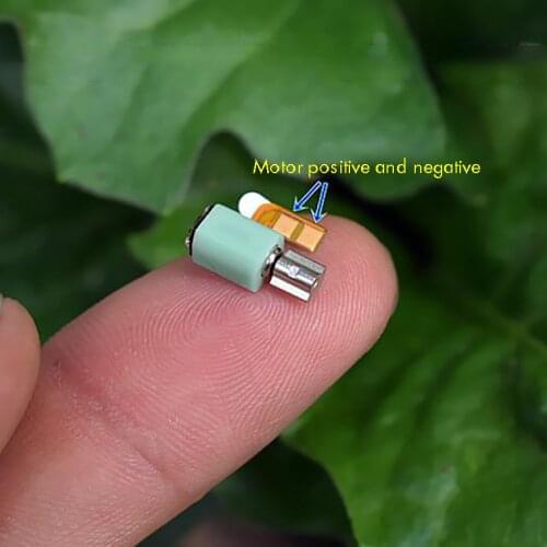 Cell Phone Micro Vibration Motor DC2V-3V DC Vibrating Motor for Pager Mobile Phone, with Positive and Negative Pole, 3.3x3.4mm