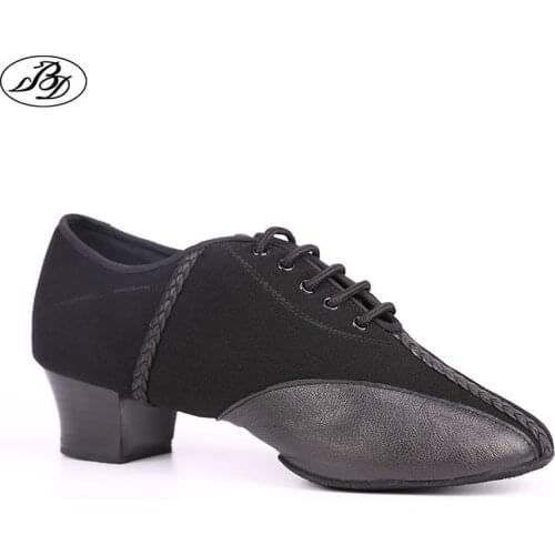 Sneaker Men Latin Dance Shoes BD475 Split Sole Genuine Leather Ballroom Dance Sport Shoe Competition Practice